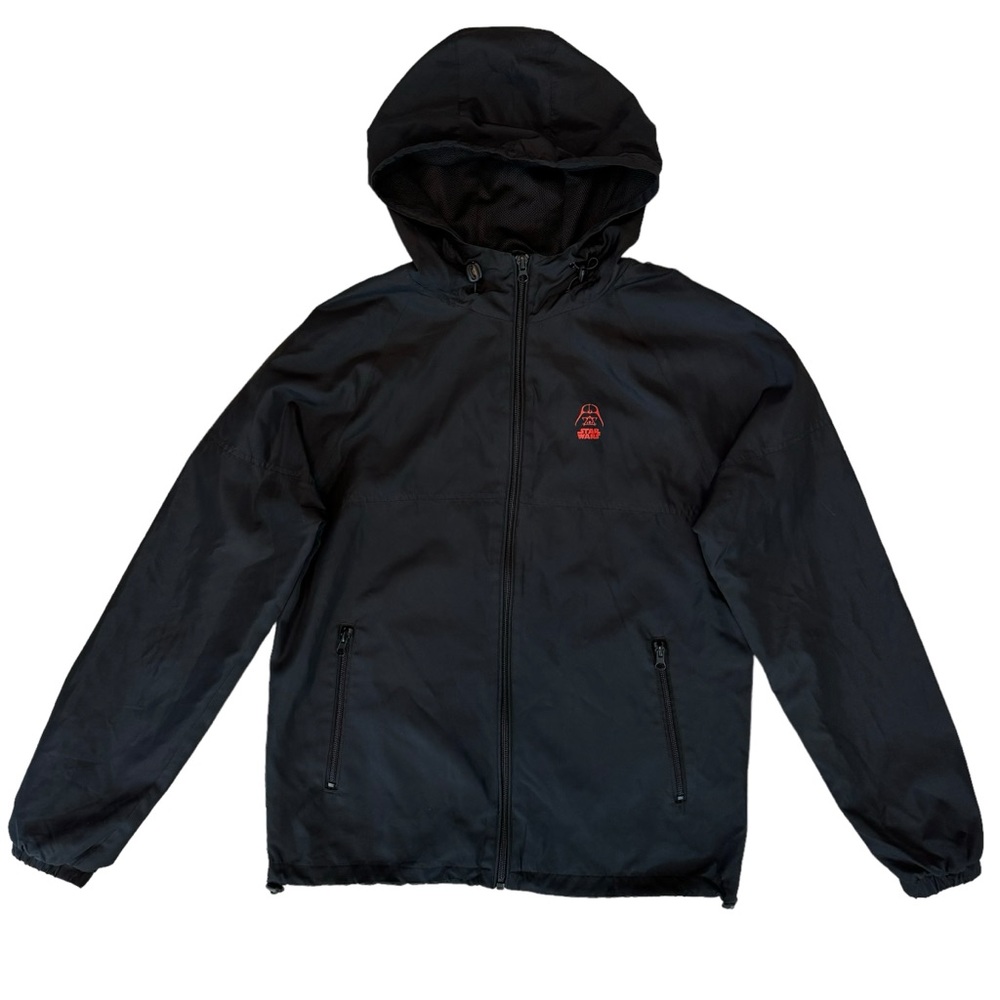 Disney Parks Star Wars Darth Vader Black Full Zip Windbreaker Jacket